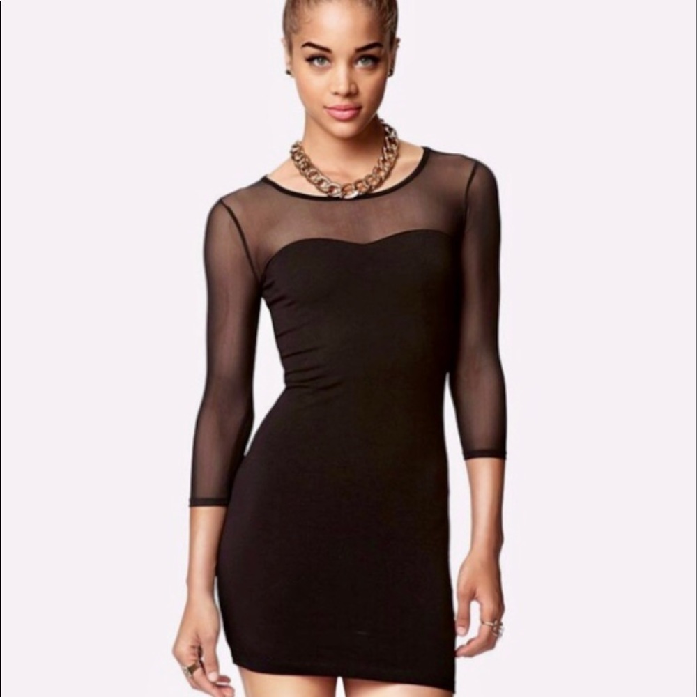 Forever 21 NWT Short Black Body-con Dress Size M
